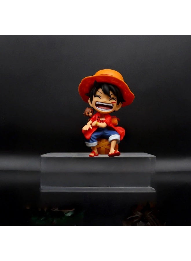 Luffy Sitting Pose Figure Vividly Capturing Cheerful Spirit Exquisitely Detailed with Premium Craftsmanship for Devoted Fans - Image 1