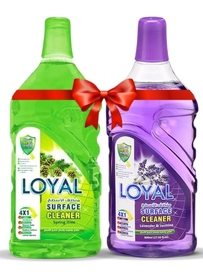 loyal Surface Cleaner 2x800mlL Lavender & Jasmine + Spring Time