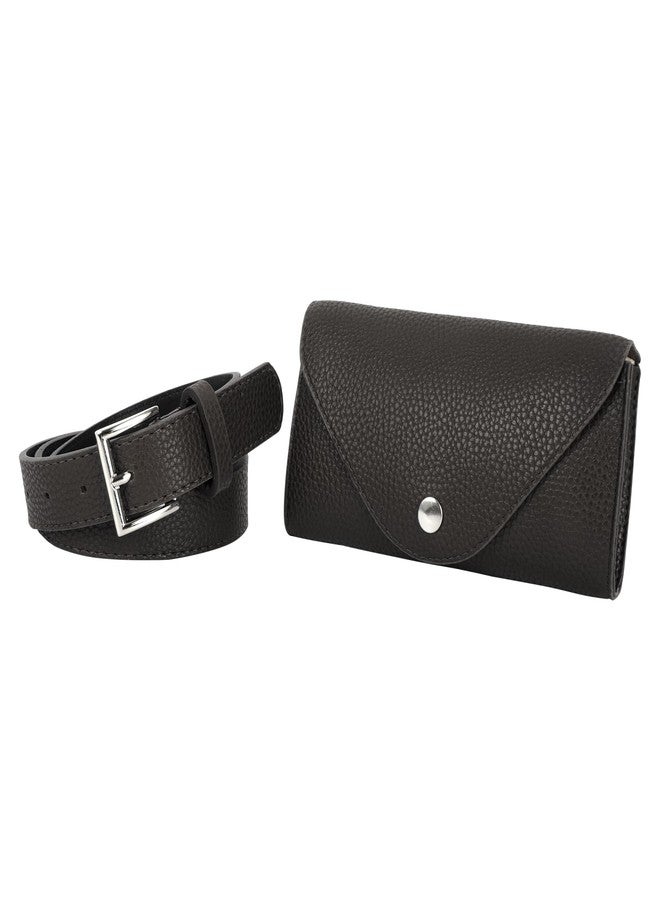 Lobagve Women Mini Envelope Flap PU Leather Belt Waist Bag Handbag Clutch Cell Phone Pouch Coin Purse - Image 4