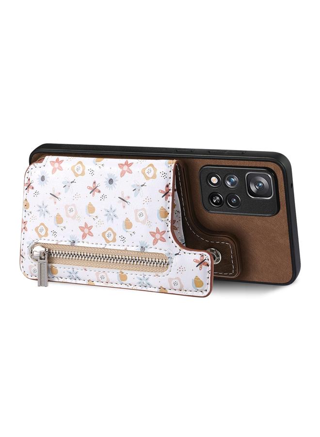 S-TOP Case For Redmi 9C Retro Painted Zipper Wallet Back Phone Case - Image 2