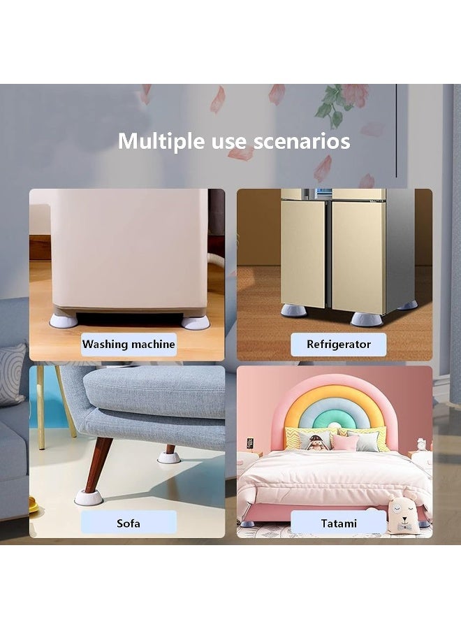 Boounyatin وسادات قدم غسالة بوونياتين 4 قطع، دعم مضاد للصدمات والضوضاء، وسادات مضادة للاهتزاز للغسالة، مثبت للغسالة لجميع أنواع الغسالات - Image 5