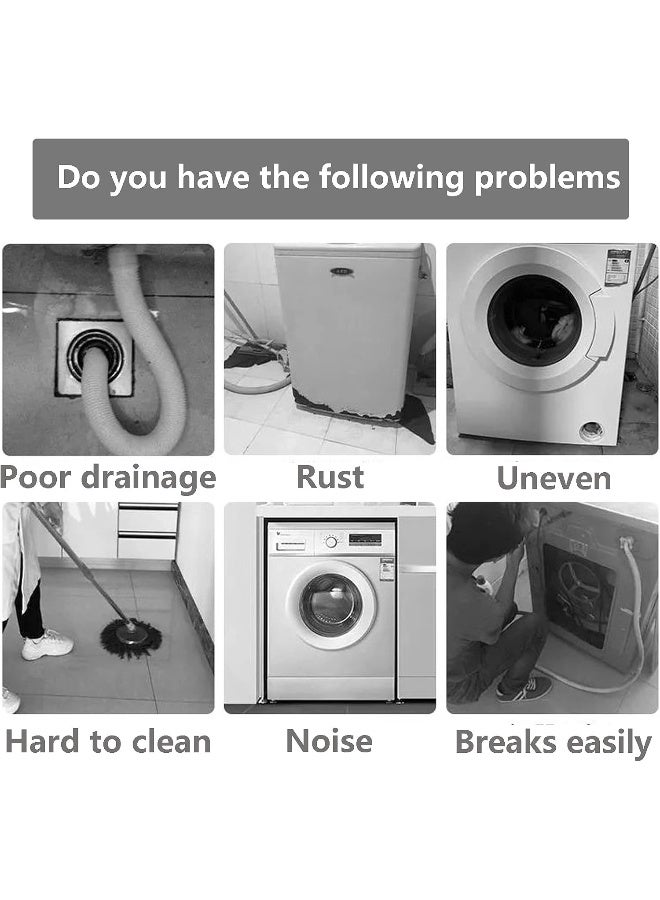 Boounyatin وسادات قدم غسالة بوونياتين 4 قطع، دعم مضاد للصدمات والضوضاء، وسادات مضادة للاهتزاز للغسالة، مثبت للغسالة لجميع أنواع الغسالات - Image 4