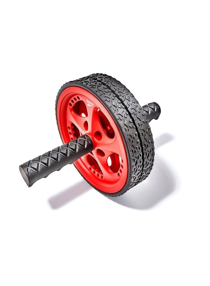 ريبوك عجلة البطن ريبوك – أداة لتقوية عضلات الجسم الأساسية – تصميم مزدوج للعجل لتحقيق التوازن والثبات - Image 1