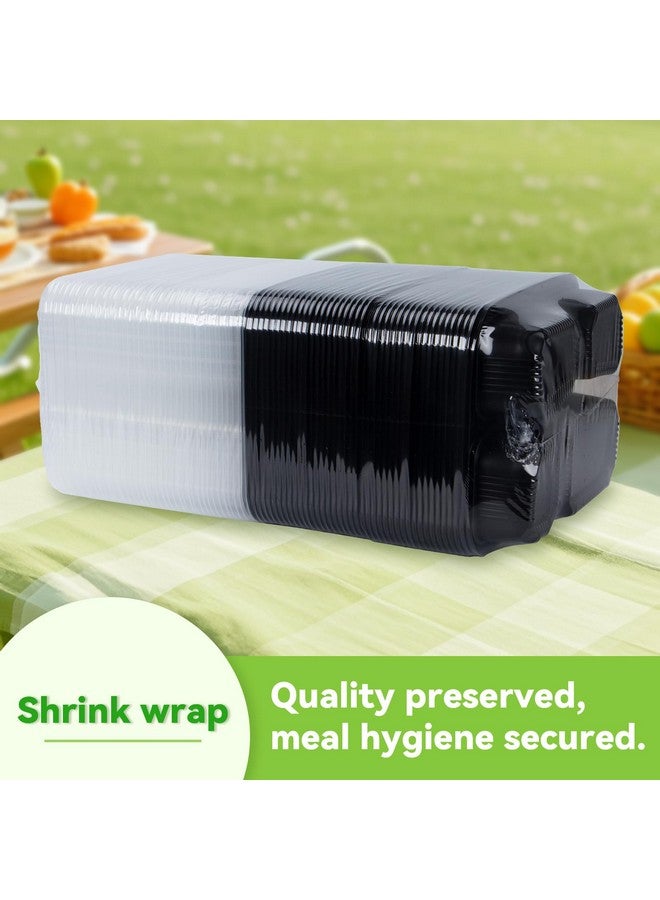 FRESHPAK Meal Prep Container, 4 Compartment 40-Pack To Go Containers with Lids Reusable BPA Free Microwave and Freezer Safe Bento Boxes Ideal for Portion Control and Food Storage(34oz) - Image 4