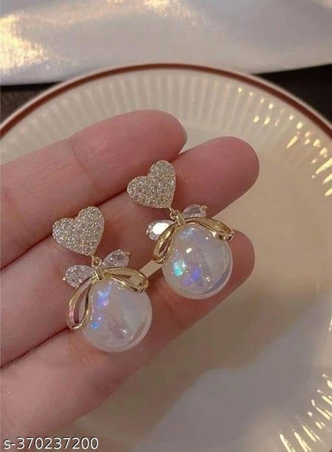 BEAUTIVIA Simple Korean Pearl Stud Earrings Classic Everyday Look - Image 4