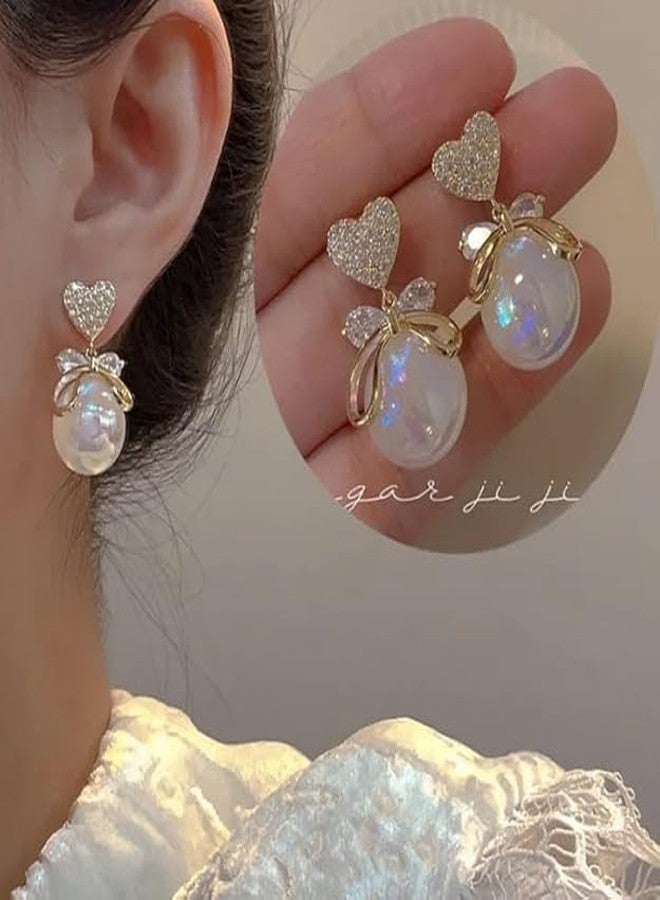 BEAUTIVIA Simple Korean Pearl Stud Earrings Classic Everyday Look - Image 3