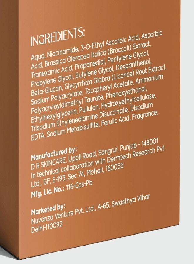 Numour Lit Happens Dual Brightening Serum 20ml| 33% Actives 15% Vitamin C+10% Niacinamide+ 2% TXA |Fades Dark Spots & Brightens|Dermat Tested, Sensitive Skin Safe| Face Serum For Men & Women - Image 5