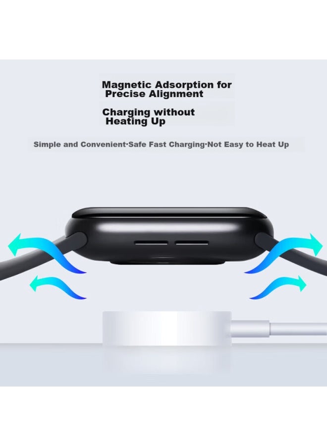 ESCASE Escase Apple Watch Charger, Wireless Iwatch Magnetic Charging Dock, Magsafe Watch Charging Cable, Usb Compatible, Suitable For Apple Watch 9/8/7/6/5/4/3/2se/ultra  - Image 5