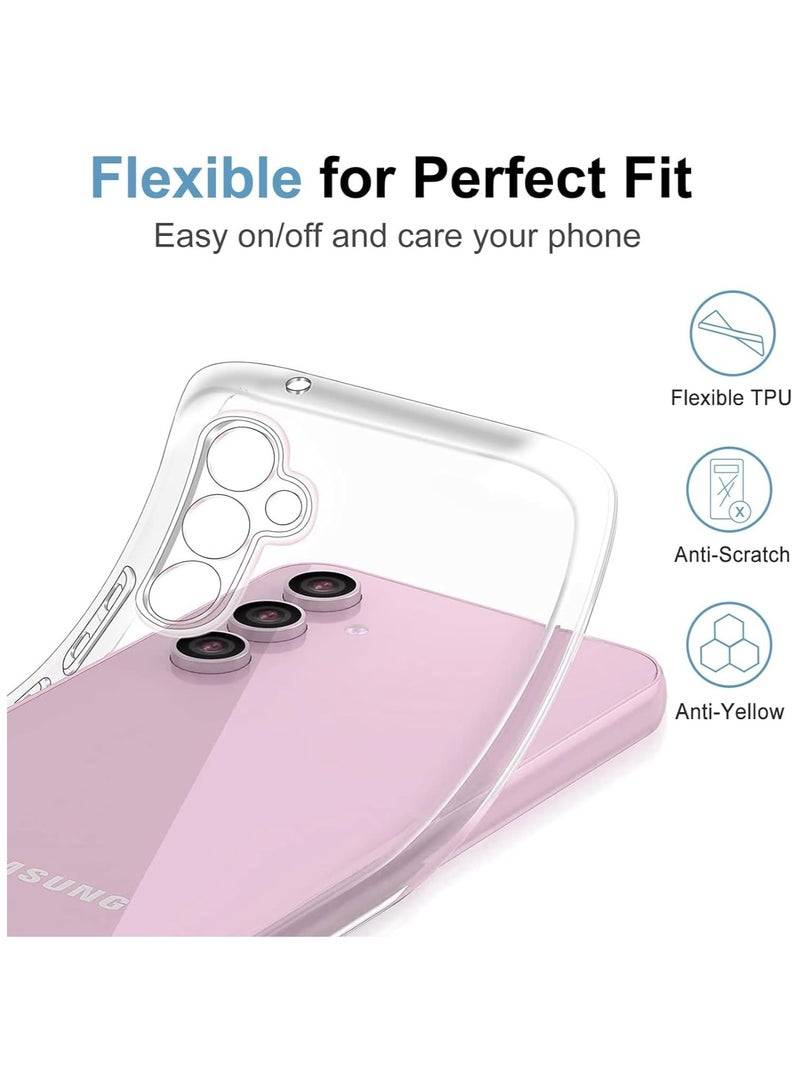 Case for Samsung Galaxy A16 Clear Cover Transparent Soft Flexible TPU Slim Anti fall Protection Case Lightweight Cover compatible for Samsung Galaxy A16  - Image 2