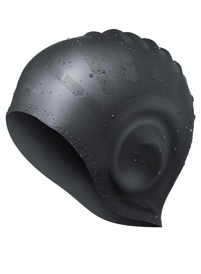 SPORT Professional Swim Cap With Enhanced Comfort & Performance Ear Protection Swimming Caps for Adults & Kids - Image 1