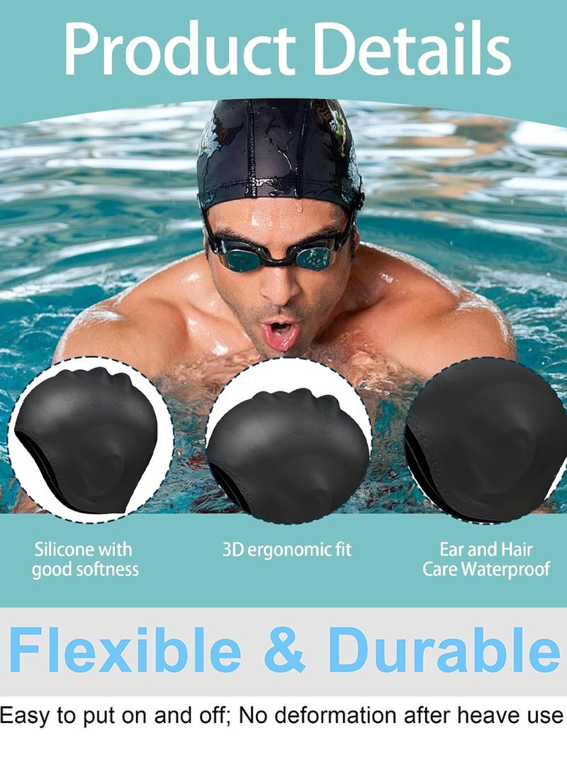 SPORT Professional Swim Cap With Enhanced Comfort & Performance Ear Protection Swimming Caps for Adults & Kids - Image 2