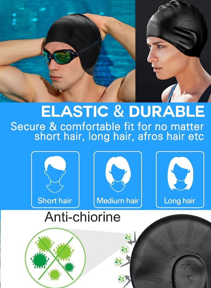 SPORT Professional Swim Cap With Enhanced Comfort & Performance Ear Protection Swimming Caps for Adults & Kids - Image 4