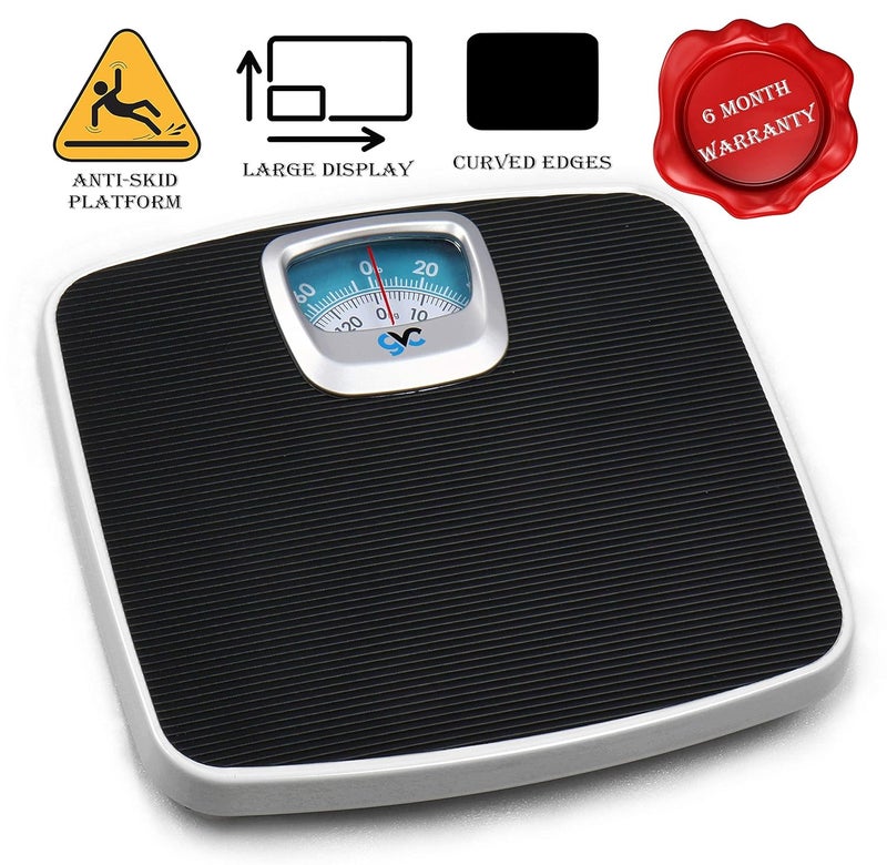 GVC Deluxe Personal Weighing Scale Analog Mechanical (BLACK), 130 Kilograms - Image 5