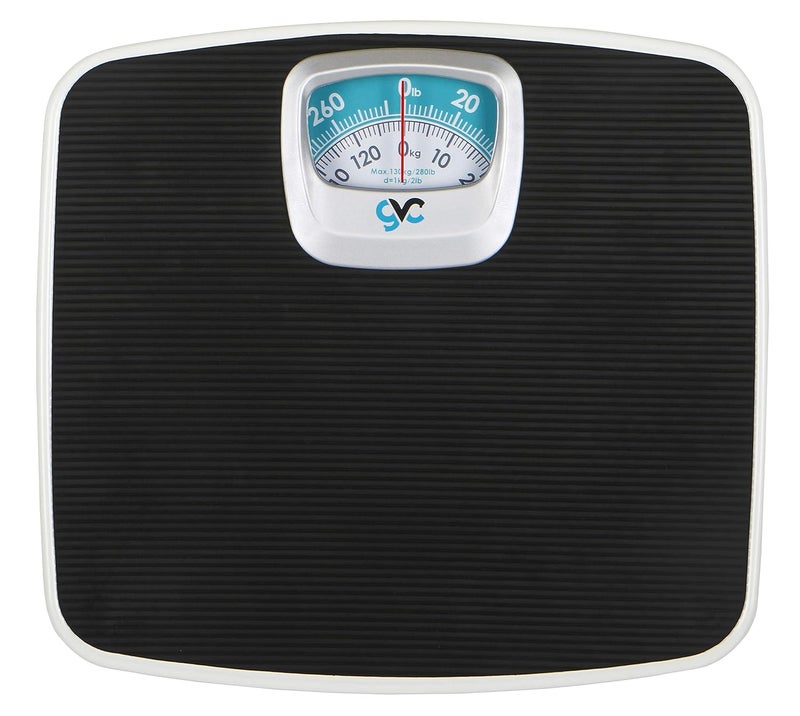 GVC Deluxe Personal Weighing Scale Analog Mechanical (BLACK), 130 Kilograms - Image 2