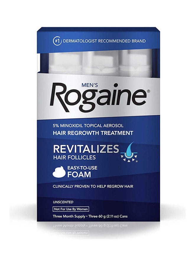 Rogaine 5% Minoxidil Foam For Hair Loss And Regrowth White 60grams - Image 2