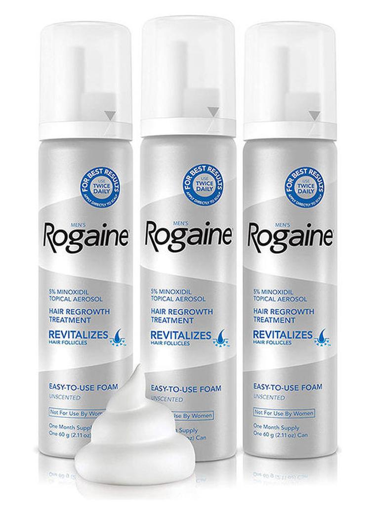 Rogaine 5% Minoxidil Foam For Hair Loss And Regrowth White 60grams - Image 1