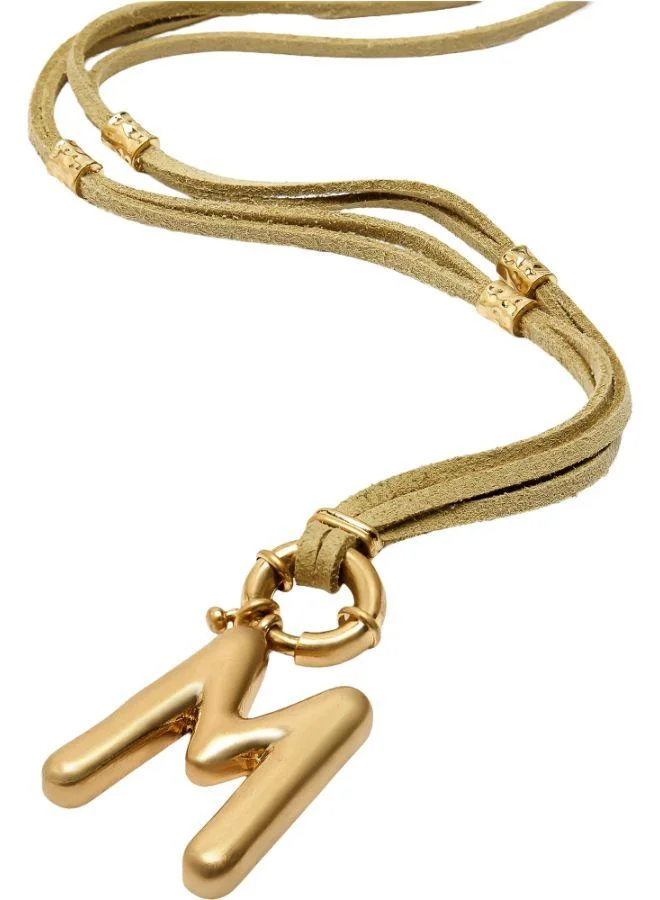 PARFOIS Cord Necklace With Letter