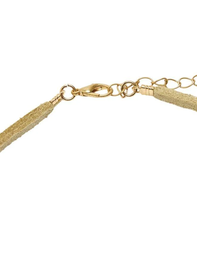 Parfois Beige Cord Necklace With Letter for Women | Best Price UAE