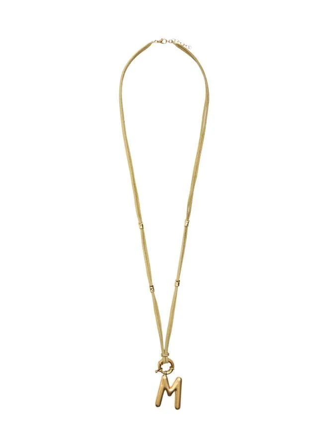 PARFOIS Cord Necklace With Letter