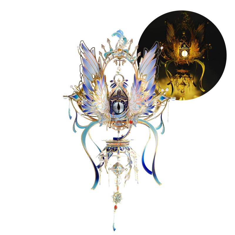 MU 3D Metal Puzzles Model Kits for Adults Building The Red Eye of Angel, Wedjat-Eyes Steel Jigsaw Ancient Myths Magic Power DIY Sets, Dad Birthday New Year Xmas Home Desk Decor - Image 1