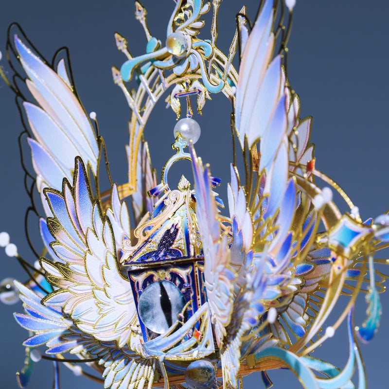 MU 3D Metal Puzzles Model Kits for Adults Building The Red Eye of Angel, Wedjat-Eyes Steel Jigsaw Ancient Myths Magic Power DIY Sets, Dad Birthday New Year Xmas Home Desk Decor - Image 5