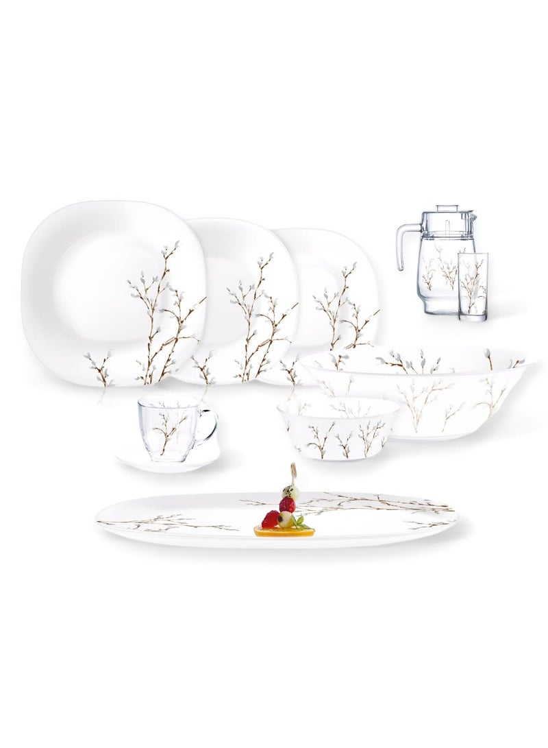 لومينارك طقم اطباق عشاء اركوبيركس ٤٦ قطعة - هانا وايت