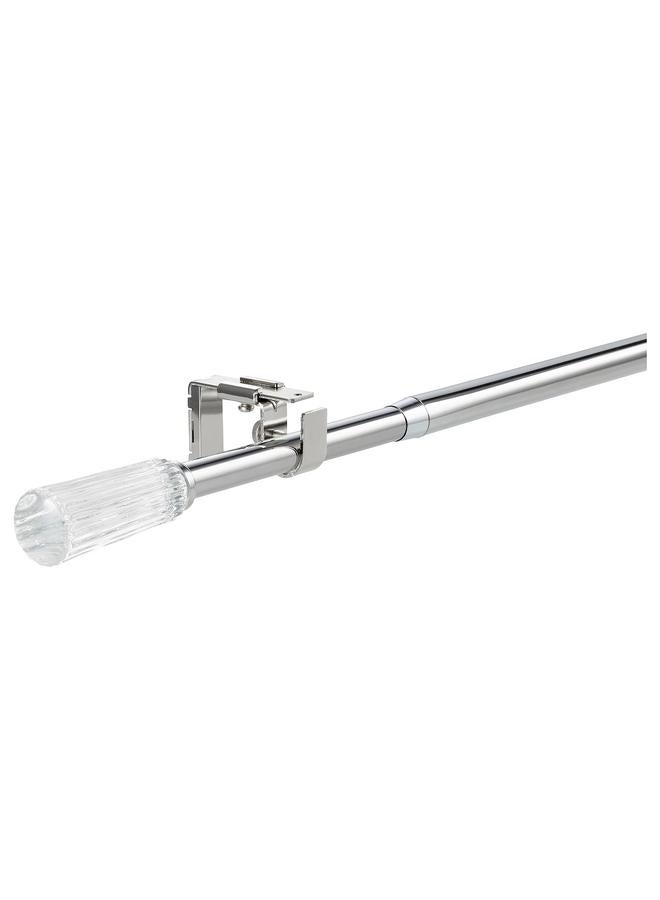 Zaboon Curtain rod set, silver-colour, 120-210 cm 19 mm - Image 1