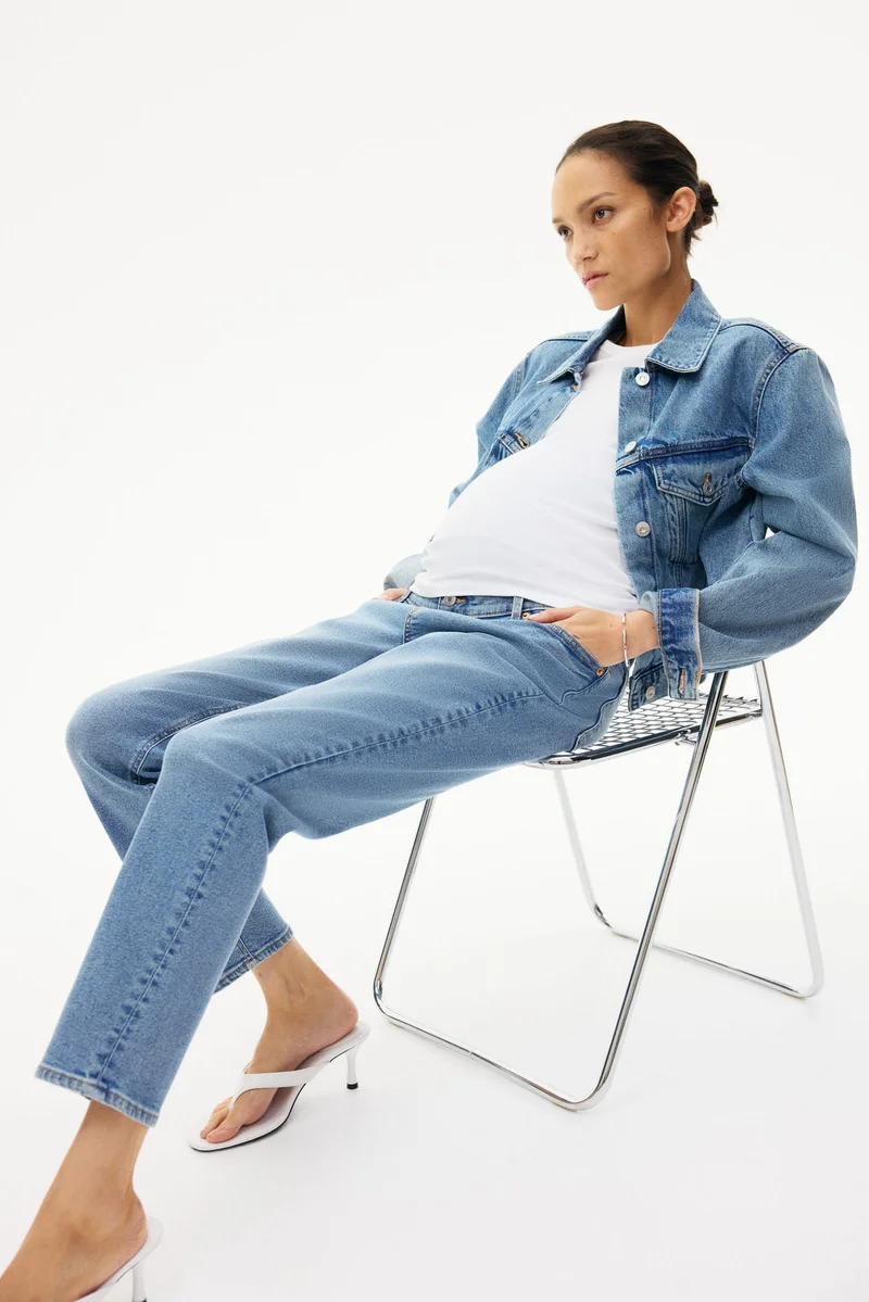 H&M  MAMA Slim Ankle Jeans for Women | Best Price UAE