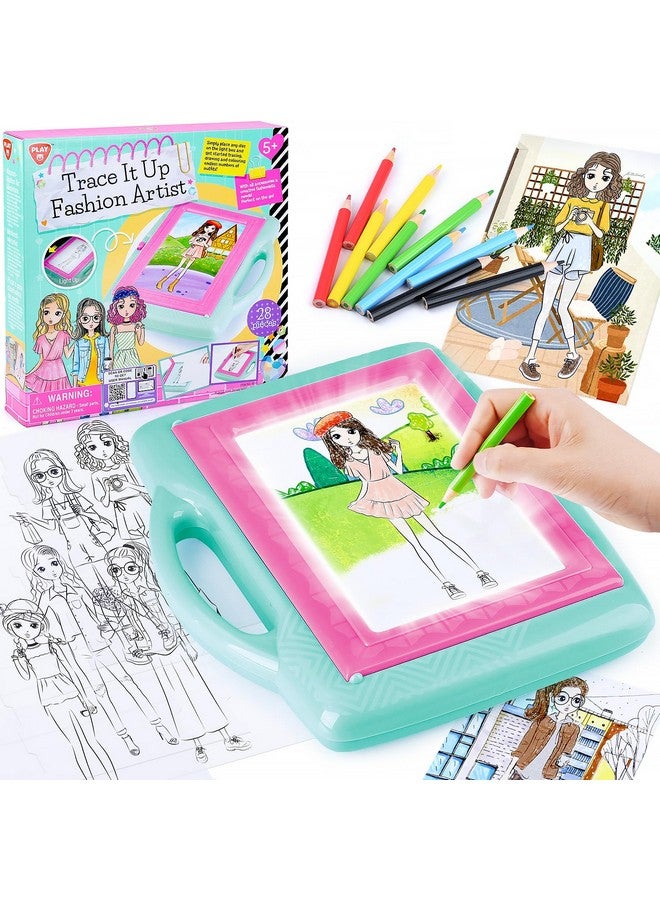 PLAY Light Up Tracing Pad For Kids, Led Tracing Pad Toys For Girls Ages 3+, Kids Painting Art Craft Kit Drawing Board, Children Learn Drawing Tablet, Ideas & Popular Birthday Gifts Toy For Girl - Image 1