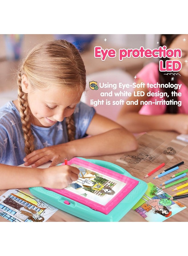 PLAY Light Up Tracing Pad For Kids, Led Tracing Pad Toys For Girls Ages 3+, Kids Painting Art Craft Kit Drawing Board, Children Learn Drawing Tablet, Ideas & Popular Birthday Gifts Toy For Girl - Image 2