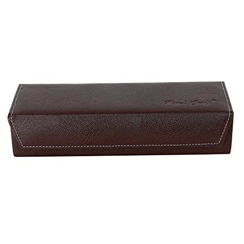 Hard Craft Watch Case Box Organiser Jewelry, Bracelet & Accessories Collection Storage Holder Gift for 5 Slots With Premium Faux Leather Interior & Exterior For Men and Women, Brown - Image 2