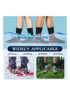 Y&D Waterproof Socks Unisex  Waterproof Breathable Socks  Outdoor Hiking Wading Fishing for Men Women  Weatherproof Camping Hiking Running Skiing and Other Activities(2 Pairs)(M)  - Image 5