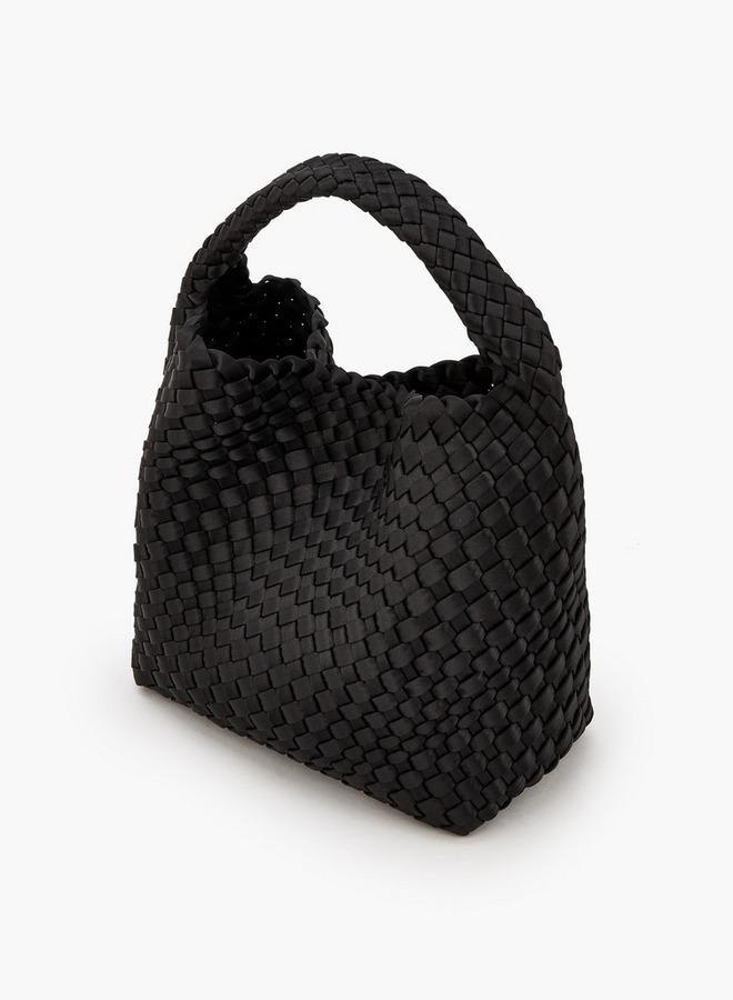 Celeste Textured Hobo Bag With Detachable Strap - Image 5