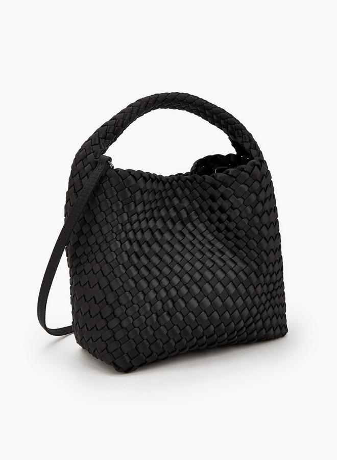 Celeste Textured Hobo Bag With Detachable Strap - Image 4