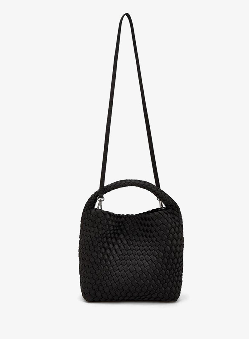 Celeste Textured Hobo Bag With Detachable Strap - Image 2