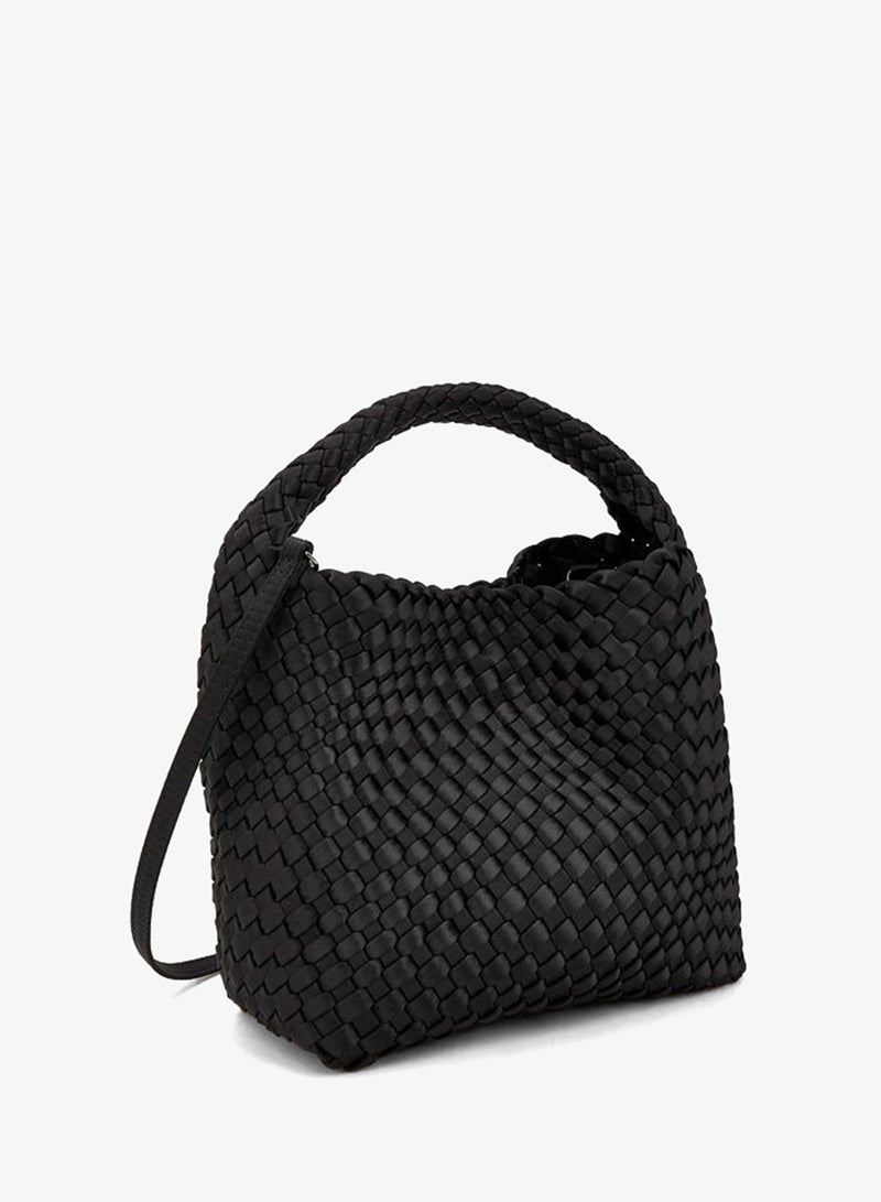 Celeste Textured Hobo Bag With Detachable Strap - Image 4
