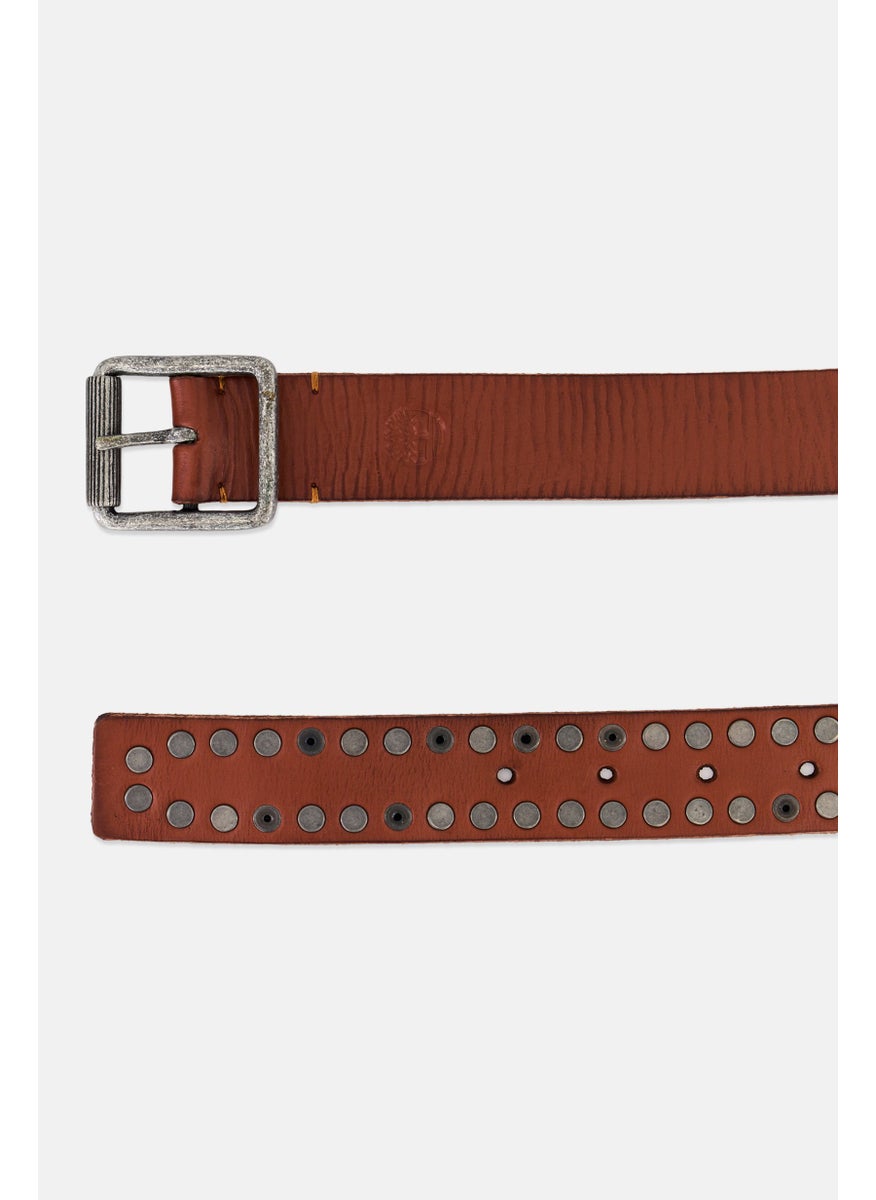 Timberland Women Studs With Roller Buckle Belt, Brown  - Image 2