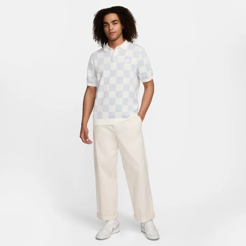 Nike Men's Sportswear Club Chequers Polo Shirt