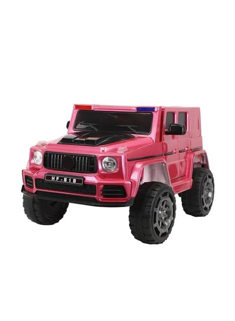 2-motor electric kids car, 12V battery, with open doors and stunning lighting, vibrator mode, USB/Aux music, remote control