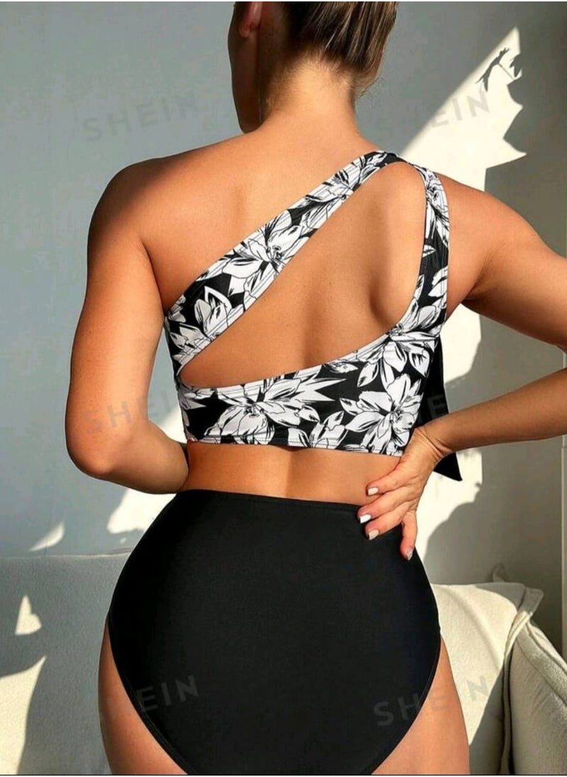 Shein - SHEIN. Exquisite Spaghetti Strap Bikini Set - Image 1