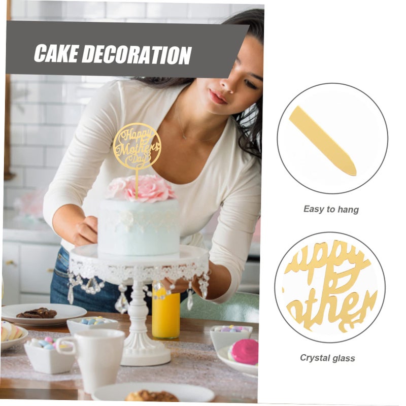 Food Safe Acrylic Cupcake Toppers For Mothers Day Cake Decorations 10 Pieces - Image 5