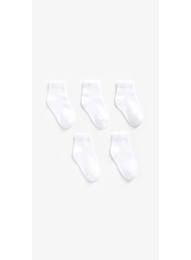 White Trainer Socks 5 Pack