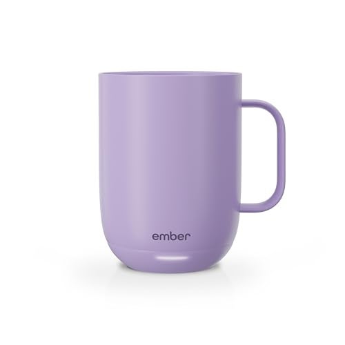 Ember Temperature Control 14oz Smart Mug 2, App-Controlled and Rechargeable Heated Coffee Cup Warmer with Intelligent LED Display, Lavender. - Image 1