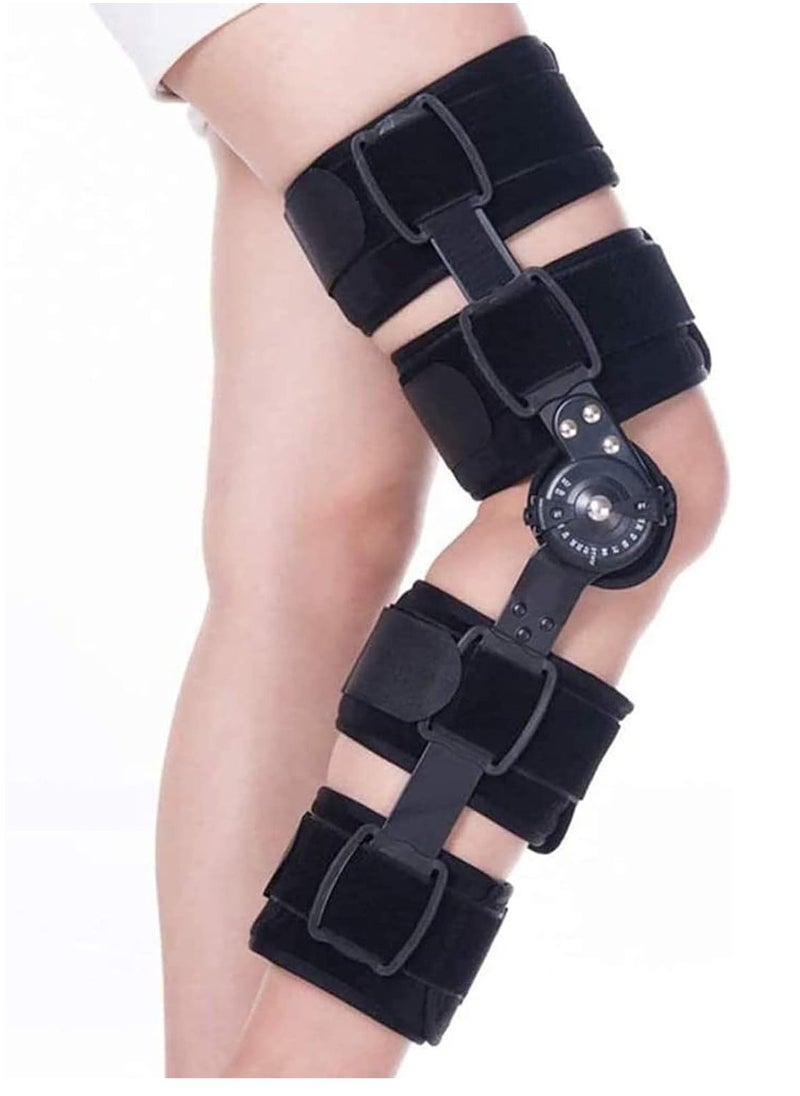 M MIAOYAN - Knee Immobilizer Brace, Adjustable Postoperative Hinge Full Leg Knee Brace, Leg Stabilizer, Knee Brace Fixator, Ligament Knee Brace for Arthritis Osteoarthritis, Postoperative Immobilization - Image 1