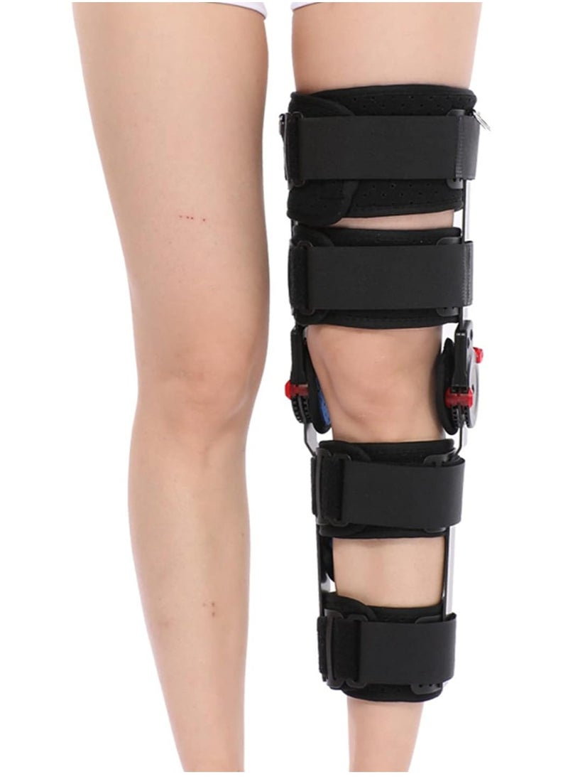 M MIAOYAN - Knee Immobilizer Brace, Adjustable Postoperative Hinge Full Leg Knee Brace, Leg Stabilizer, Knee Brace Fixator, Ligament Knee Brace for Arthritis Osteoarthritis, Postoperative Immobilization - Image 1
