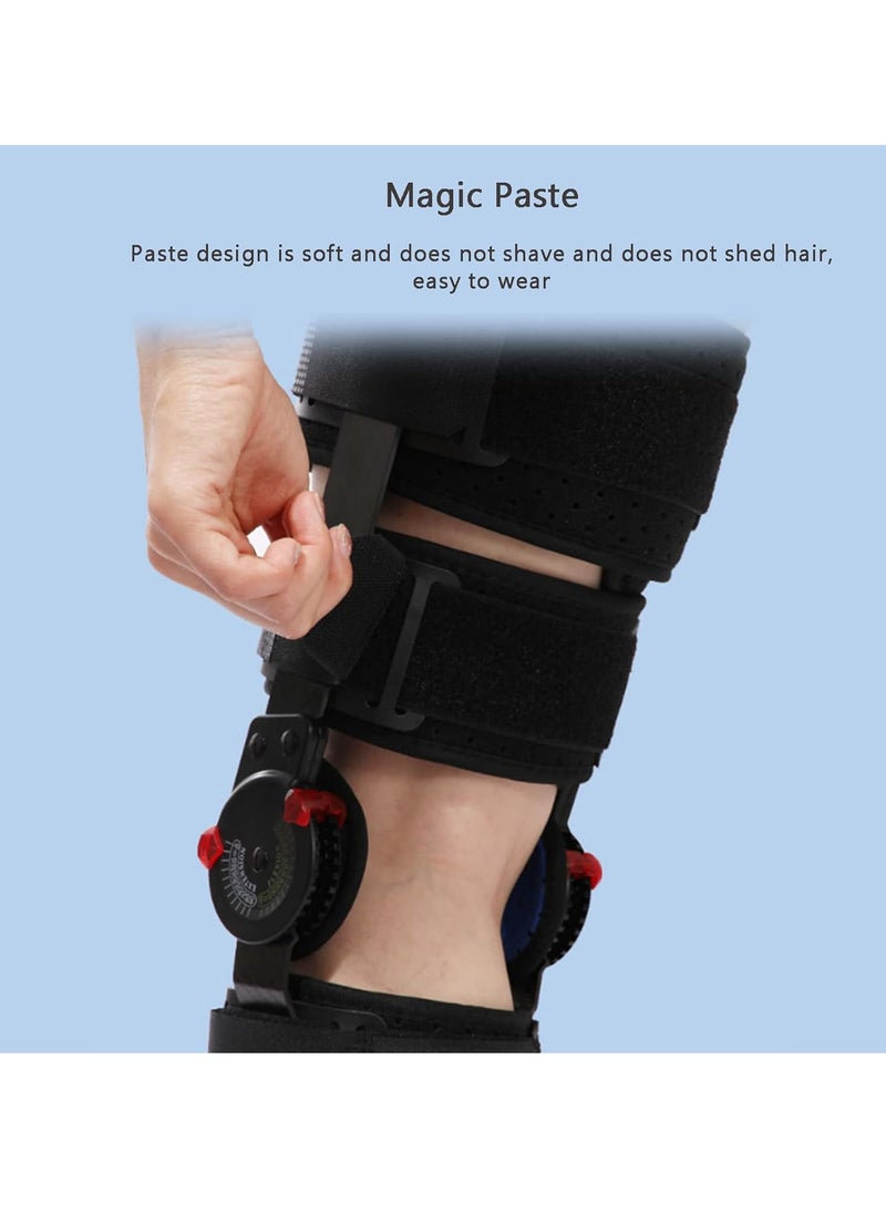 M MIAOYAN - Knee Immobilizer Brace, Adjustable Postoperative Hinge Full Leg Knee Brace, Leg Stabilizer, Knee Brace Fixator, Ligament Knee Brace for Arthritis Osteoarthritis, Postoperative Immobilization - Image 1