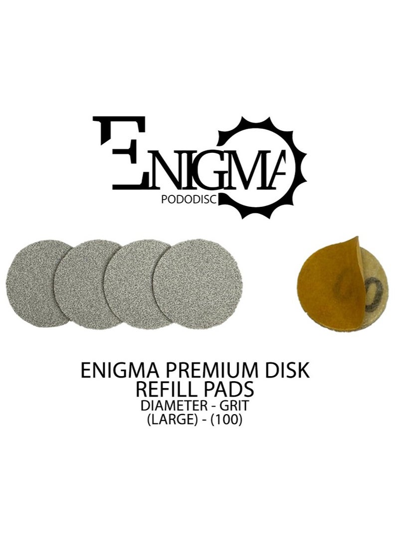ENIGMA PREMIUM DISK REFILL PADS D25 L 100 GRIT (100PCS)
