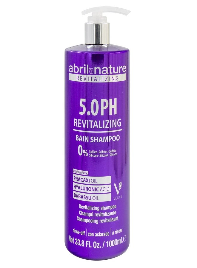 abril et nature - Professional Shampoo 5.0 PH Revitalizing - Protect and Maintain Your Color - Long Lasting - Sulfate and Paraben-Free - Professional Hairdressing Treatment - Greater Shine - 1000 ml - Image 1