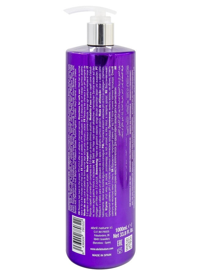 abril et nature - Professional Shampoo 5.0 PH Revitalizing - Protect and Maintain Your Color - Long Lasting - Sulfate and Paraben-Free - Professional Hairdressing Treatment - Greater Shine - 1000 ml - Image 2
