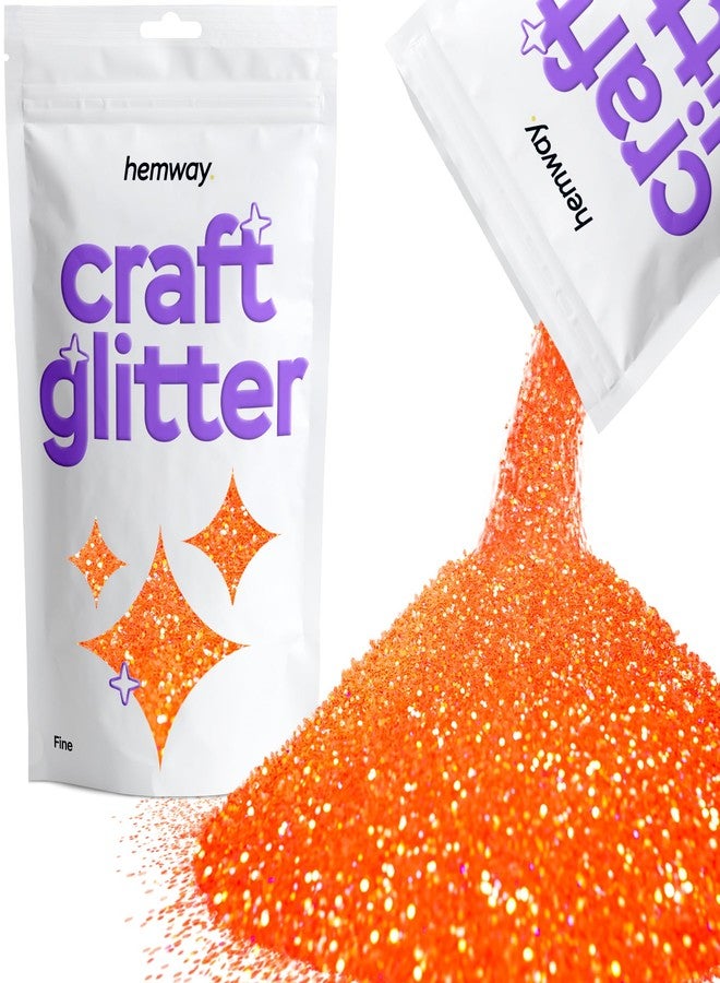 Hemway Craft Glitter Fluorescent Peach 100g Fine Glitter for Crafts, Resin, Epoxy, Tumbler, Art, Candle, Decorations, Crafting Supplies - Image 1